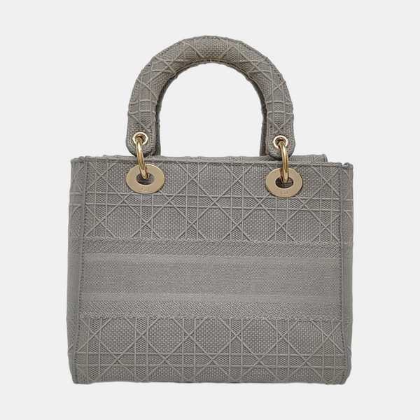 Lady D-Lite Cannage Canvas Gray