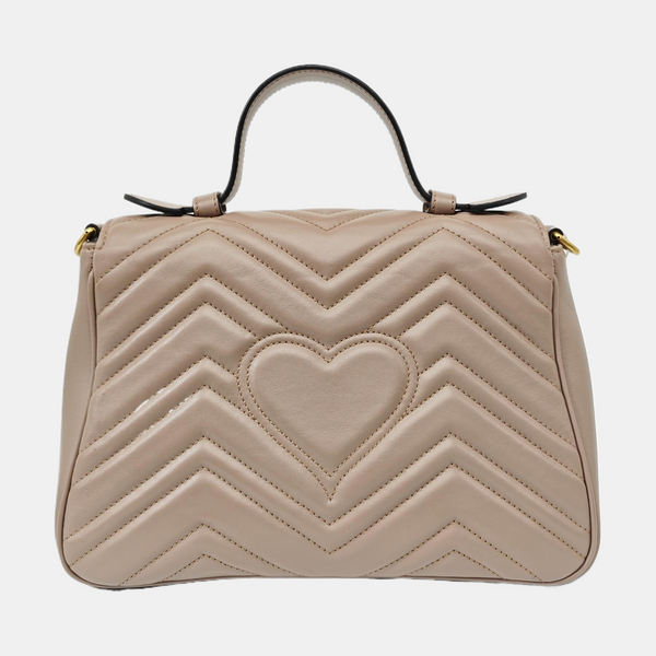 GG Marmont Small Quilted Calfskin Pink