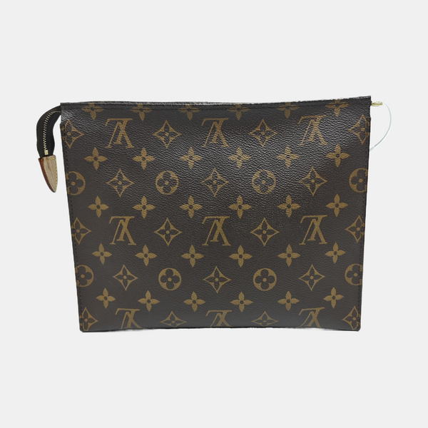 TOILET POCKET 26 Monogram Coated Canvas Brown