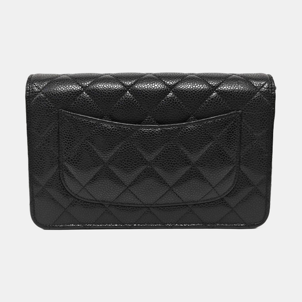 WOC Quilted Grained Calfskin Black