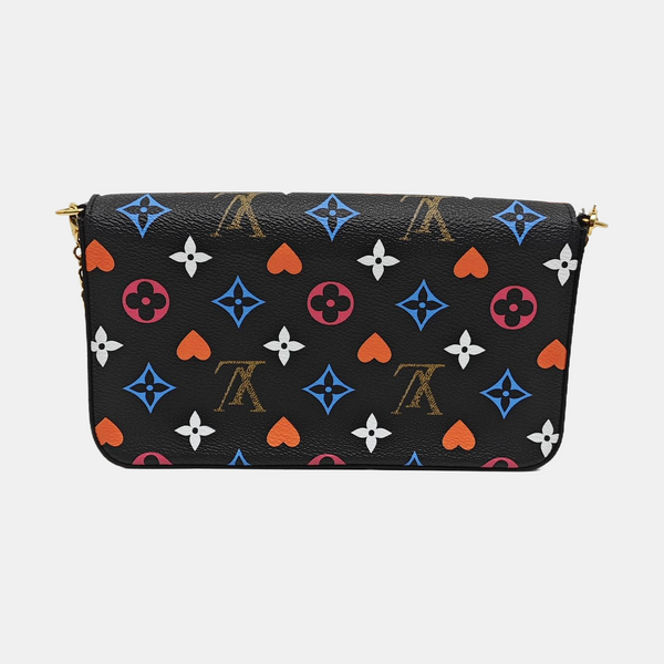 FÉLICIE Monogram Coated Canvas Black