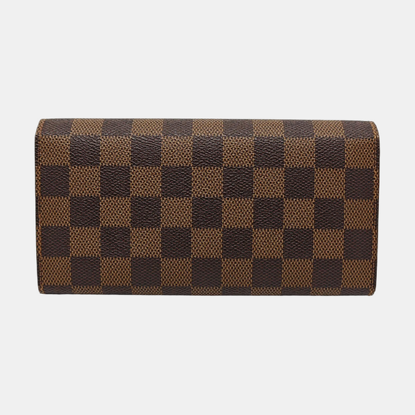 SARAH Damier Ebene Coated Canvas Brown