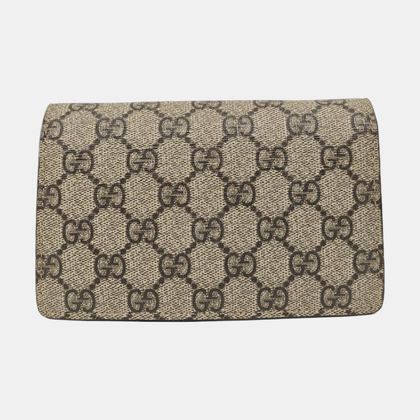 Dionysus Super Mini Monogram Coated Canvas Beige