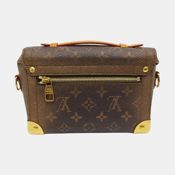 TRUNK Monogram Coated Canvas Brown