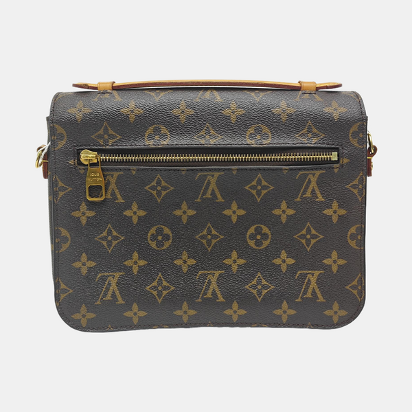 MÉTIS MM Monogram Coated Canvas Brown
