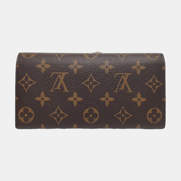 EMILIE Monogram Coated Canvas Brown Wallet