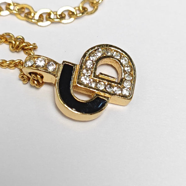 Petit CD Metal Gold Necklace