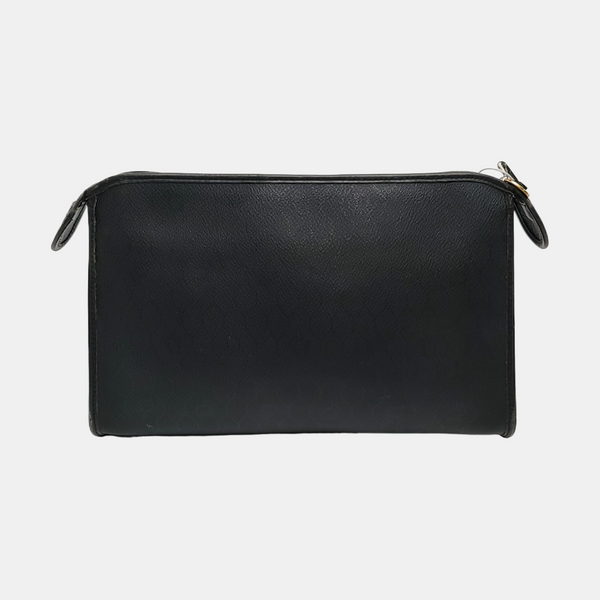 Vintage Honeycomb Coated Canvas Black