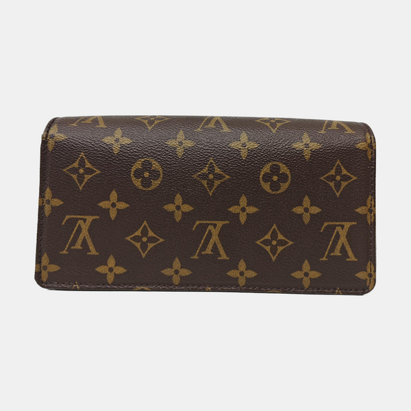 Lily Monogram Coated Canvas Brown