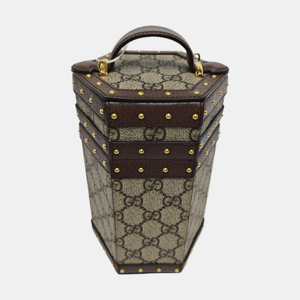Monogram Coated Canvas Shoulder Bag Beige