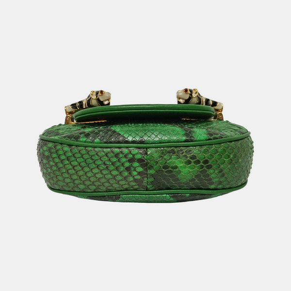 Nubuck Tigrette Python Green