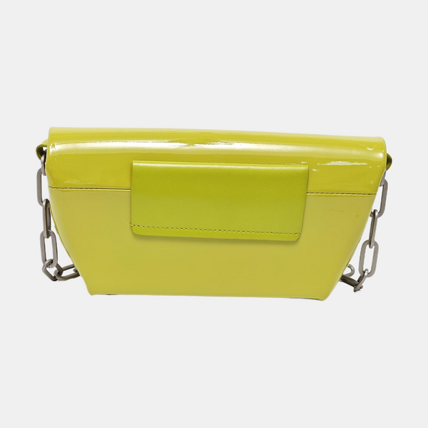 Patent Leather Crossbody Bag Yellow