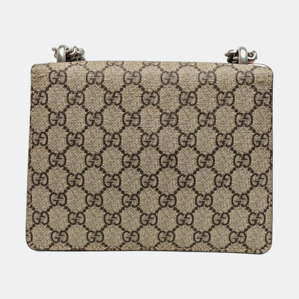 Dionysus Mini Monogram Coated Canvas Beige