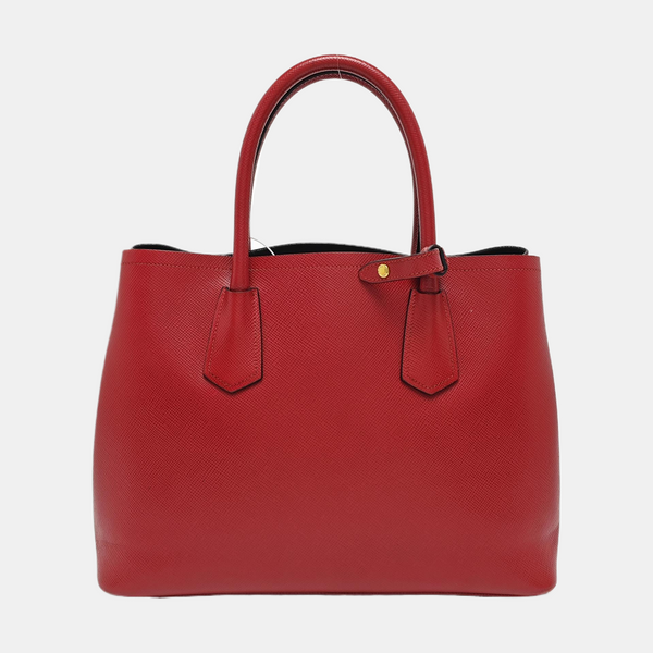 Double Medium Saffiano Calfskin Red
