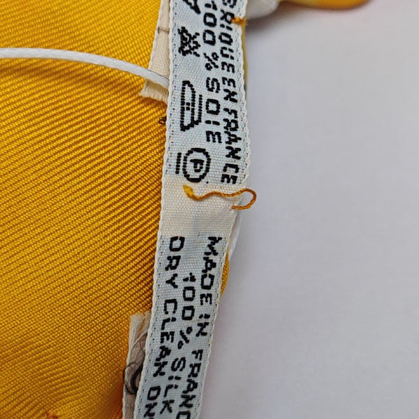 Mulberry Silk Silk Scarf Yellow