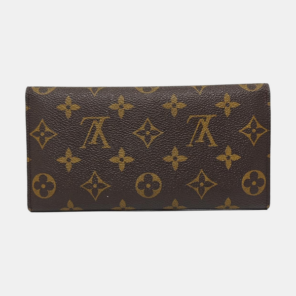 JOSÉPHINE Monogram Coated Canvas Brown Wallet