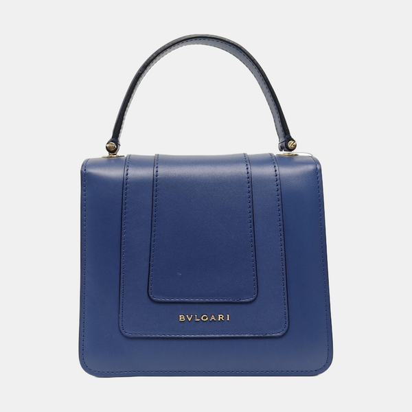SERPENTI FOREVER Small Quilted Calfskin Blue
