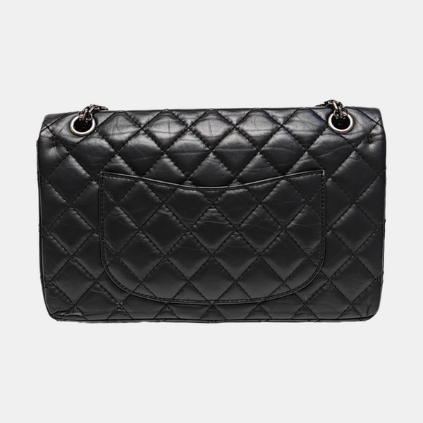 2.55 227 (jumbo) Quilted Vintage Calf Black