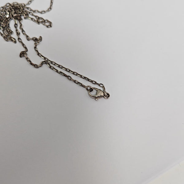 Pop H Metal Silver Necklace