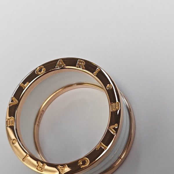 B.ZERO1 18k Rose Gold Ring EU 60