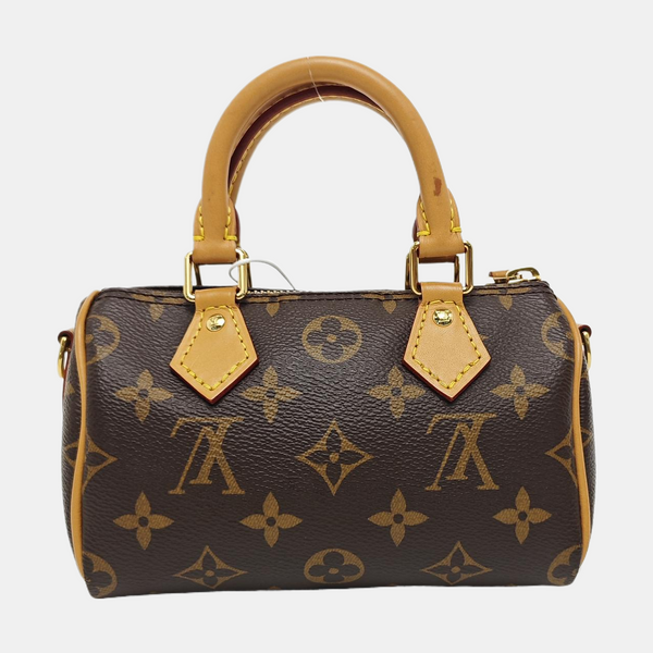 SPEEDY Nano Monogram lona revestida marrón