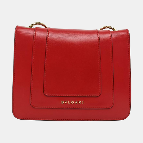 SERPENTI FOREVER Small Calfskin Red
