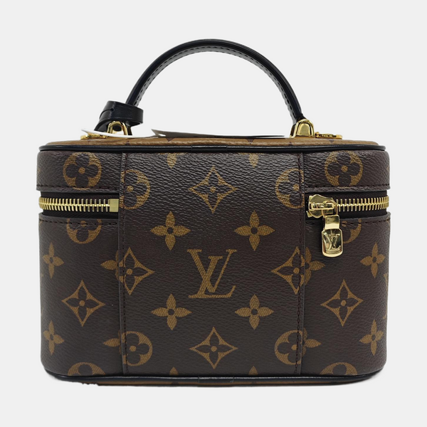 Vanity Chain Pouch Monogram Coated Canvas Brown