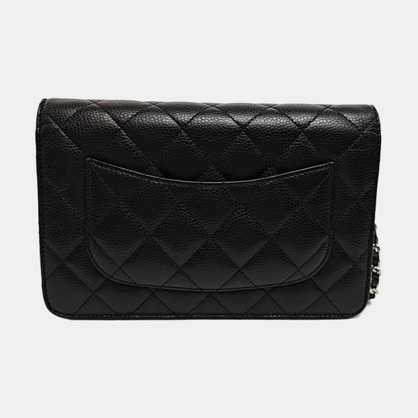 WOC Quilted Grained Calfskin Black