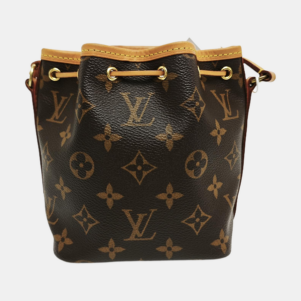 NÉONOÉ Nano Monogram Coated Canvas Brown