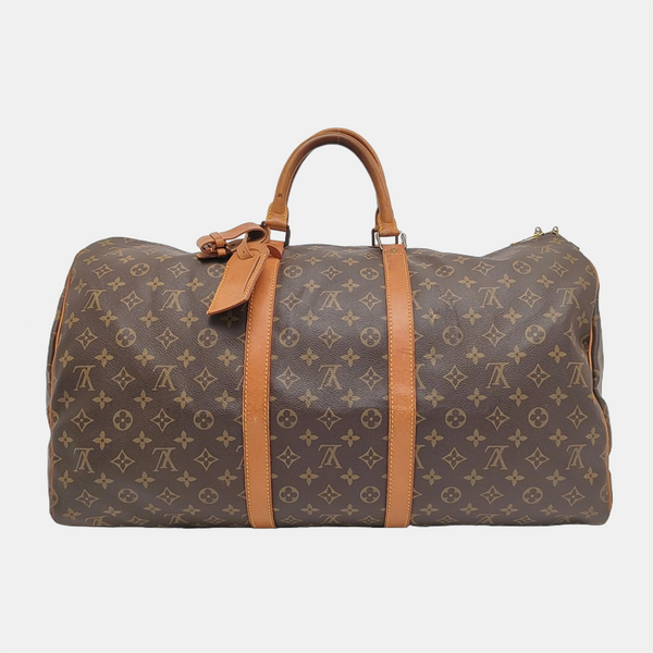SAC SOUPLE 55 Monogram Coated Canvas Brown