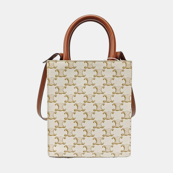CABAS CELINE Mini Coated Canvas White