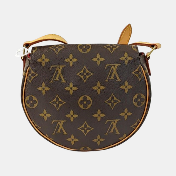 TAMBOURINE Monogram Coated Canvas Brown
