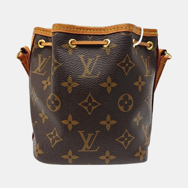 NÉONOÉ Nano Monogram Coated Canvas Brown