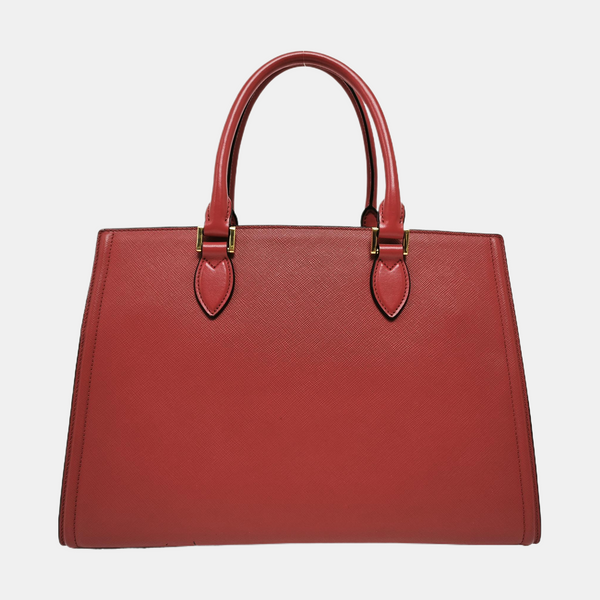 Saffiano Calfskin Tote Bag Red