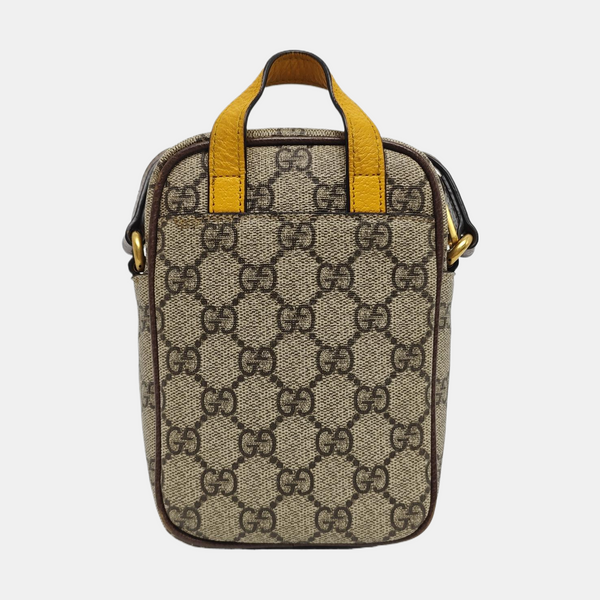Neo Vintage Mini Monogram Coated Canvas Brown