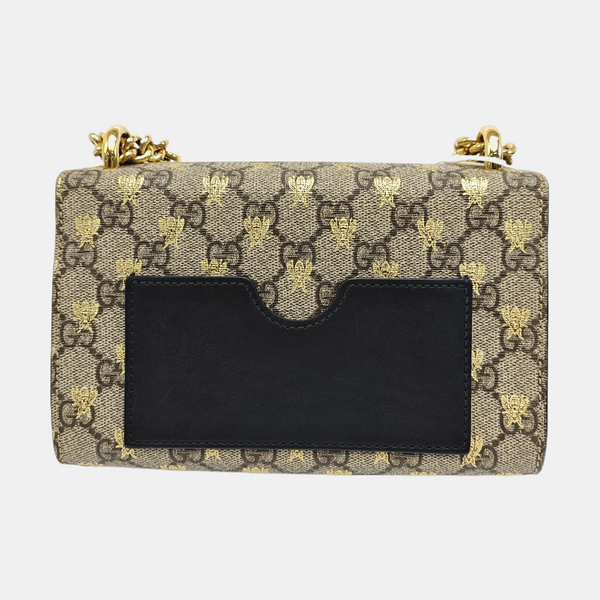 Padlock Small Monogram Coated Canvas Beige