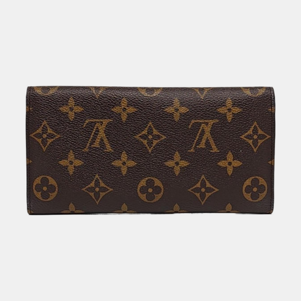 JOSÉPHINE Monogram Coated Canvas Brown Wallet