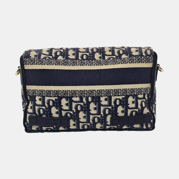 Diorcamp Small Oblique Canvas Blue