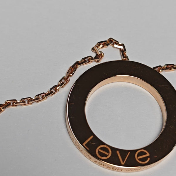 LOVE 18k Rose Gold Necklace