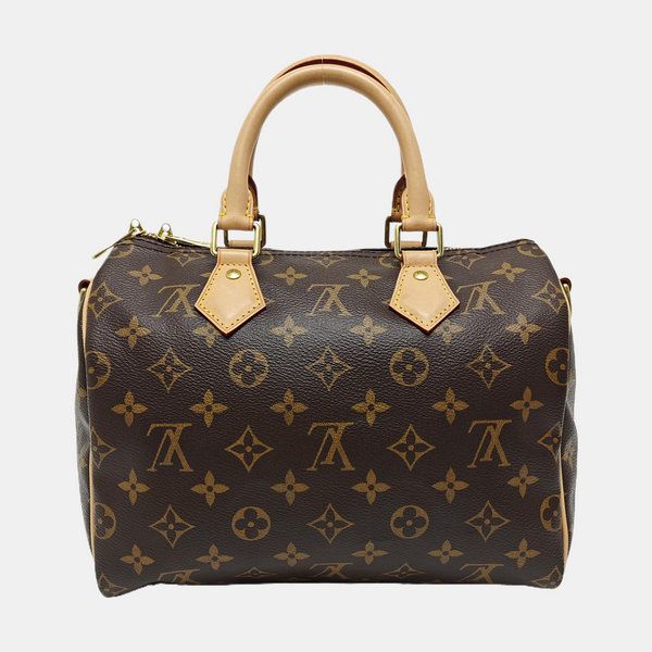 SPEEDY 25 Monogram Coated Canvas Brown