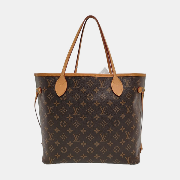 NEVERFULL MM Monogram Coated Canvas Brown