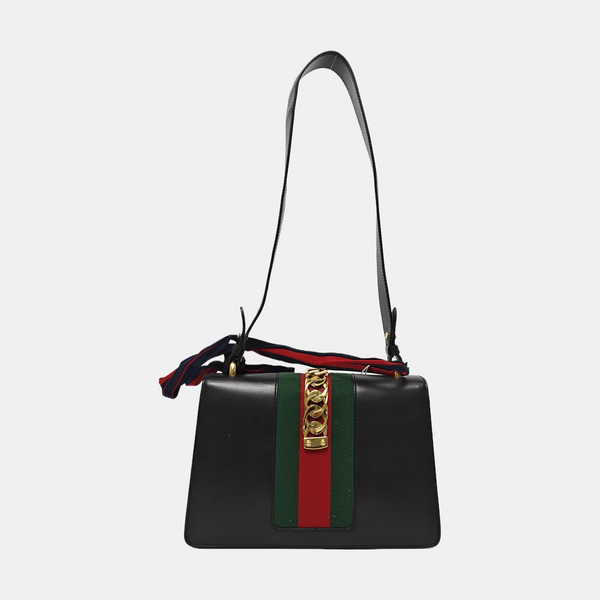 Sylvie Small Calfskin Black