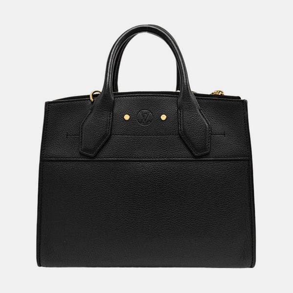 CITY STEAMER PM Calfskin Black