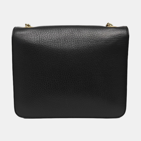 Interlocking G Small Calfskin Black