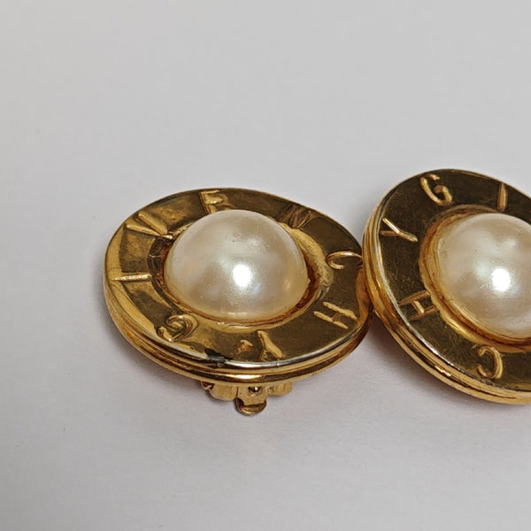 Metal White Clip On Earrings