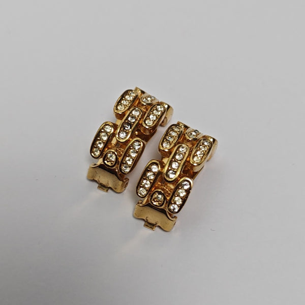 Metal Gold Clip On Earrings
