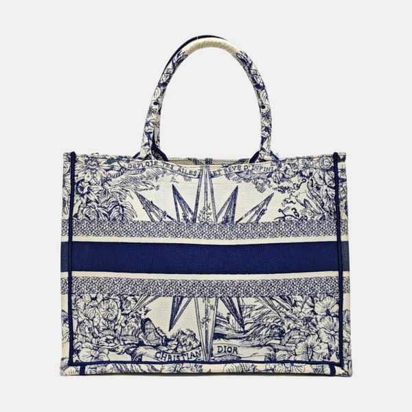 Book Tote Medium Canvas Blue