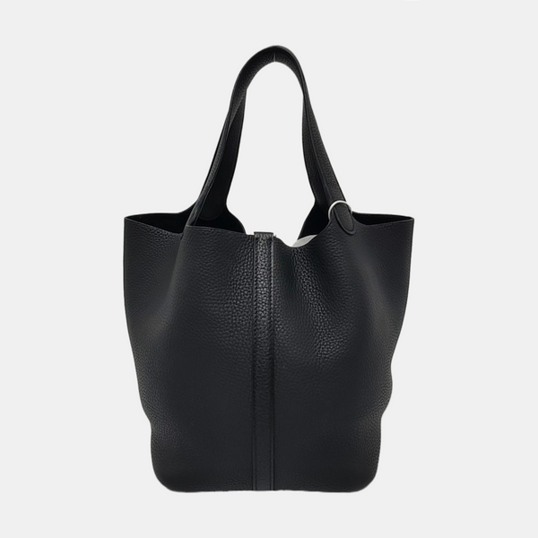 Authenticated pre-owned Picotin 22 Clemence Black - Bucket Bag at Looply