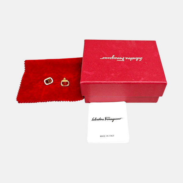 Metal Gold Stud Earrings