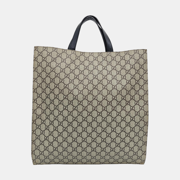 Monogram Coated Canvas Tote Bag Beige